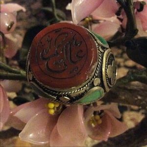 Antique engraved carnelian ring